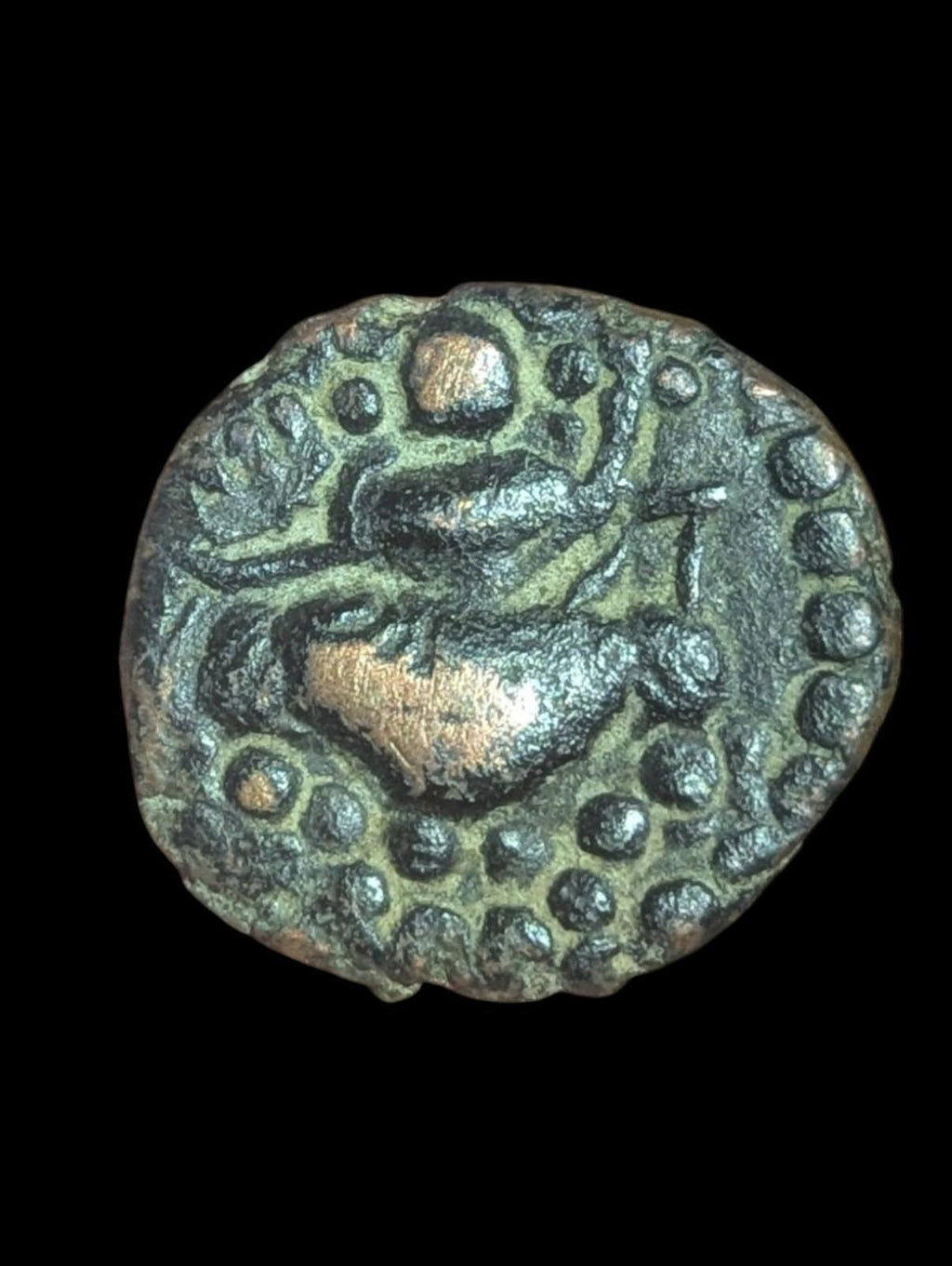 KUSHAN EMPIRE. AE 19. KANISHKA II, CIRCA 226-240 AD. ARDOKSHO REVERSE.