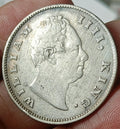#E1# Compagnie britannique des Indes orientales 👑👑 Roupie en argent de 1835 de Guillaume IV, belle qualité