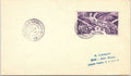 Wallis & Futuna 1946 Postal Cover to NY Airmail 8f Purple Decaris Stamp WWII Pos