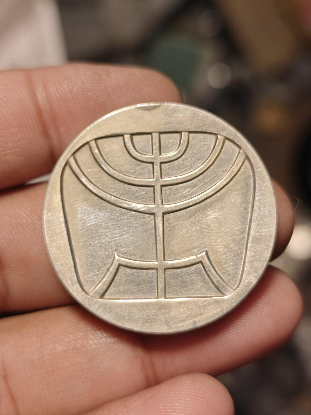 1958 Israël 5 Livres Pièce en Argent - 10e Anniversaire de l'Indépendance UNC