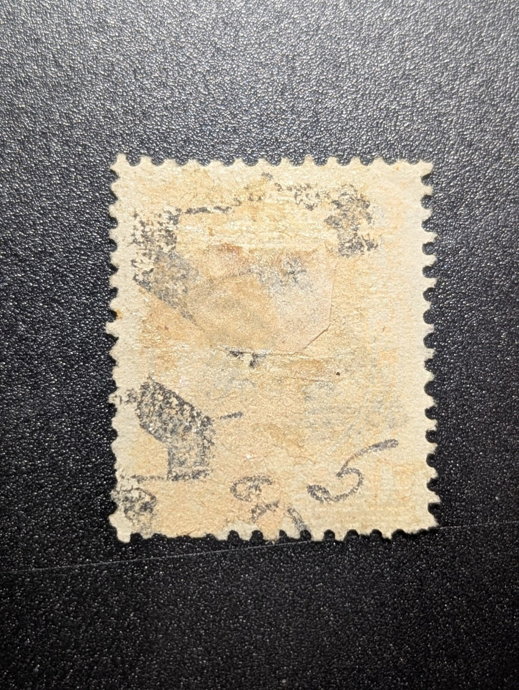 PERU, STAMP CLASSIC  SOBRECARGA TRIANGULO, MATASELLOS MUDO POSTAGE