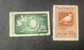 1950 China Stamps Sc # 1L154 Mi 176 & Sc#170 Peace Dove MNH & Used CV$30