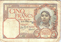Algeria 5 Francs, 1941 Better Grade