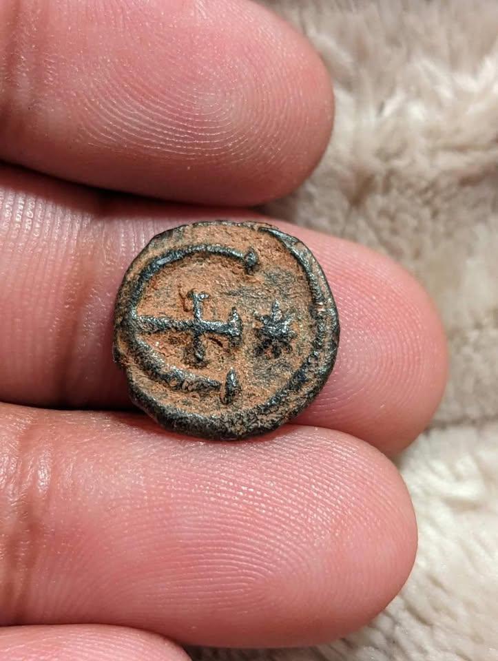Ancient Christian Byzantine Dynasty Artifact 5 Nummi - Justinian I