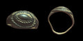 Ancient Bronze Ring GENUINE Crusader DOM Ornamented Collectible Dark Patina