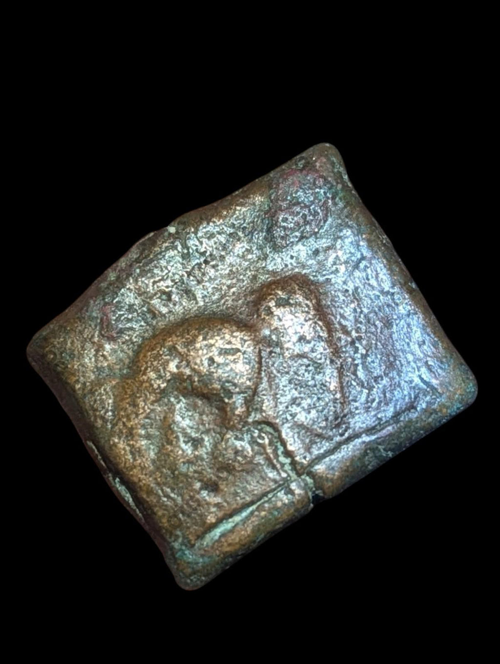 Excellent grade Taxila  copper unit Lion-Elephant type 13 gm