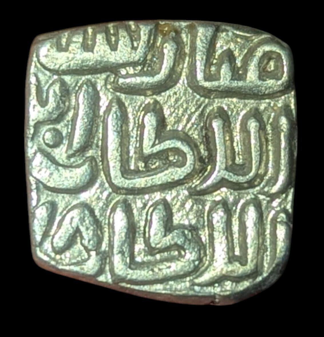 Sultanate of Delhi 717-718 Qutb Ud Din Mubarak Shah Billon 8 gani coin