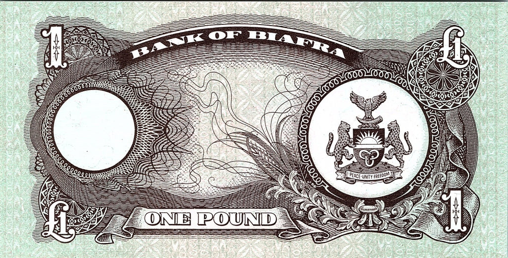 Bank of Biafra One Pound Better Grade Paper Money