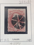 US STAMP SCOTT #148 Nice Deep Cancellation MNG