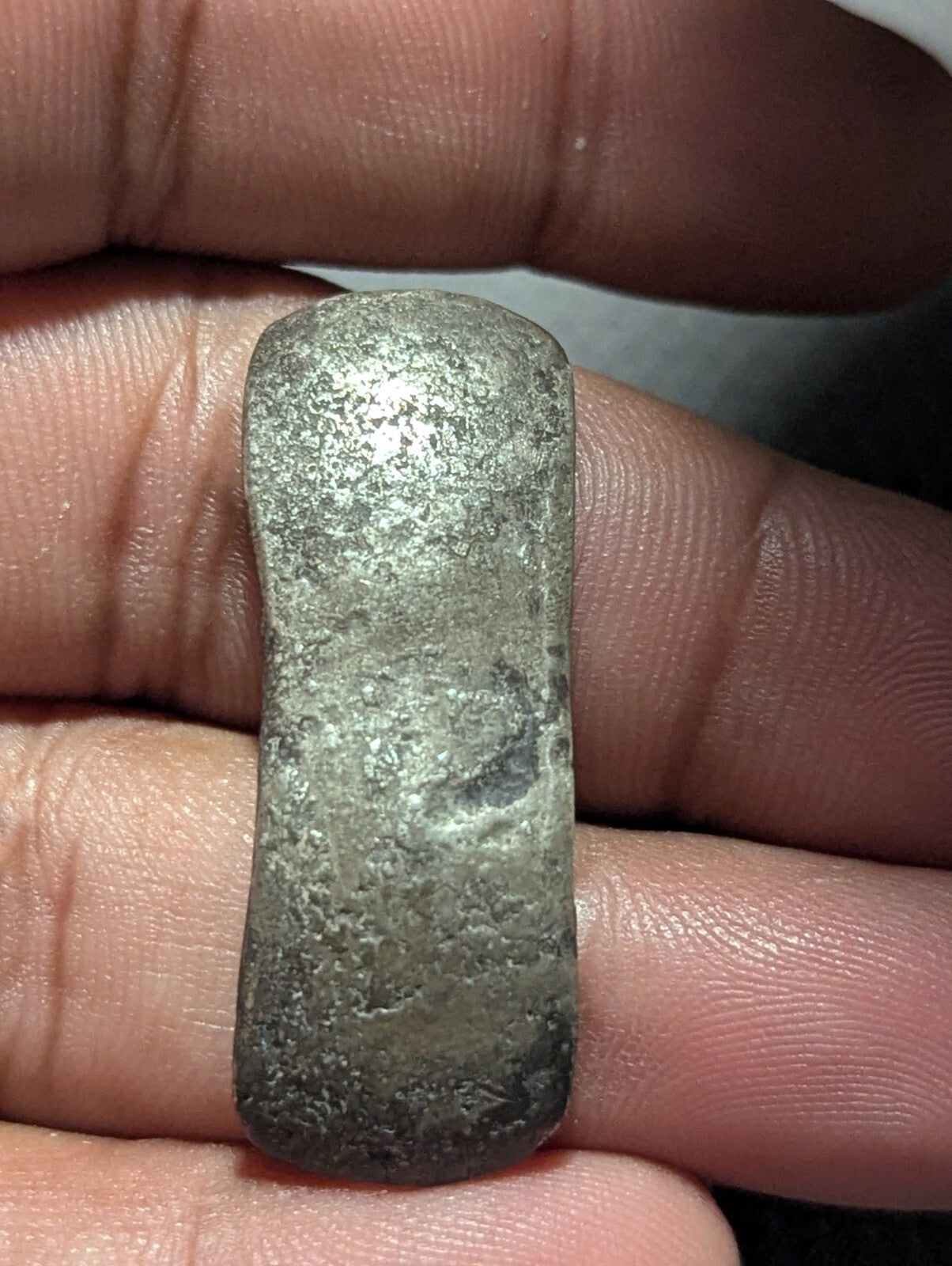 ⭐INDIA⭐. Ancient GANDHARA JANAPADA Authentic OLD 600 B.C Silver Bent Bar
