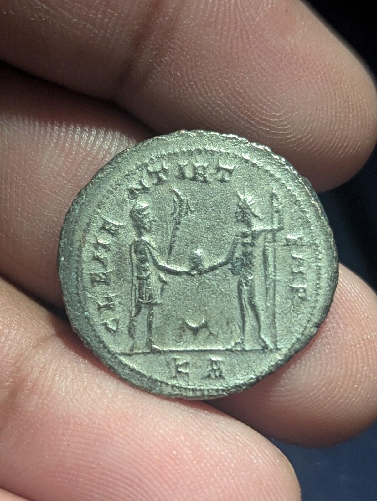 Roman Imperial Probus CLEMENTIA TEMP π XXI Silvered Bronze Antoninianus