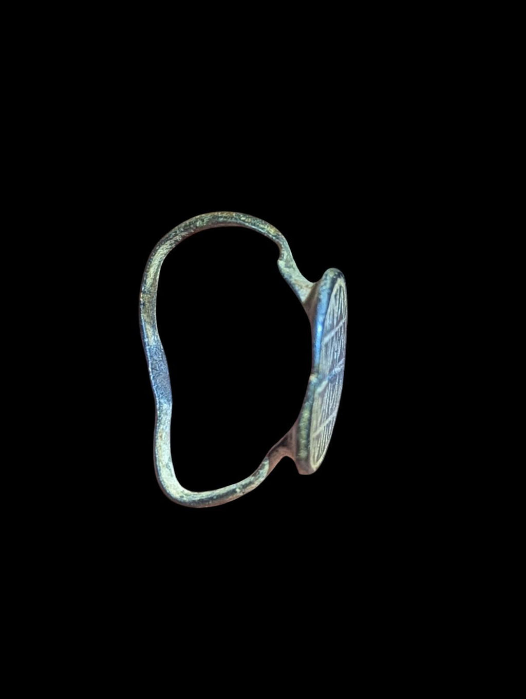 Ancient Judaea Iron Age Bronze Ring Aramaic Paleo-Hebrew Scrip Antiquity