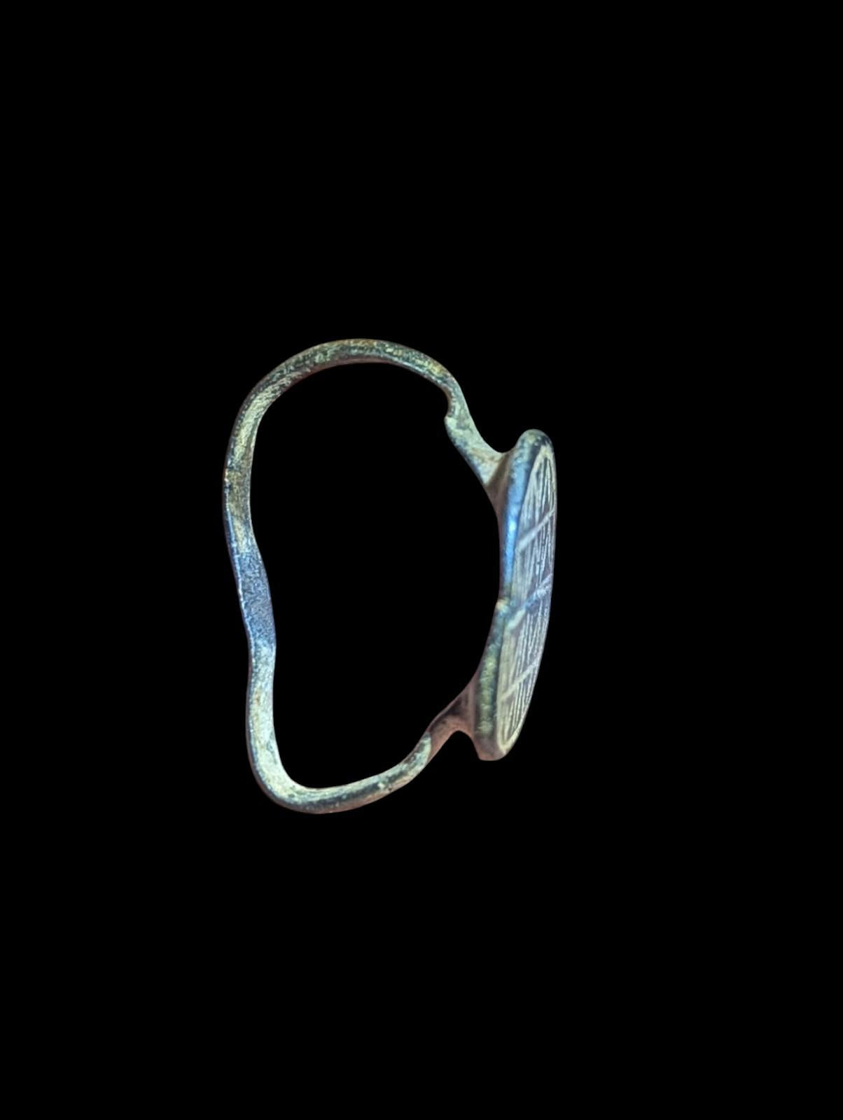 Ancient Judaea Iron Age Bronze Ring Aramaic Paleo-Hebrew Scrip Antiquity