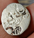 #AB53 #India⭐INDUS Valley⭐ Mayuriyan Punch Mark Silver Coin SUN Symbols 300 BC