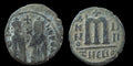 JUSTIN II & SOPHIA 565AD Thessalonica Follis Ancient Byzantine Coin