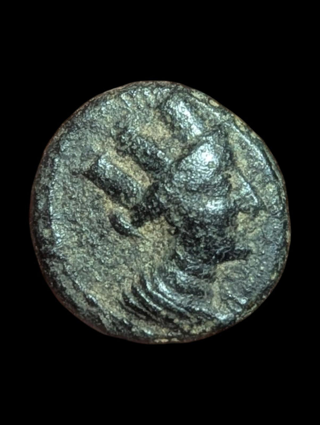 Ancient Greek Phoenicia, Arados. 2nd Century B.C. Head of Tyche