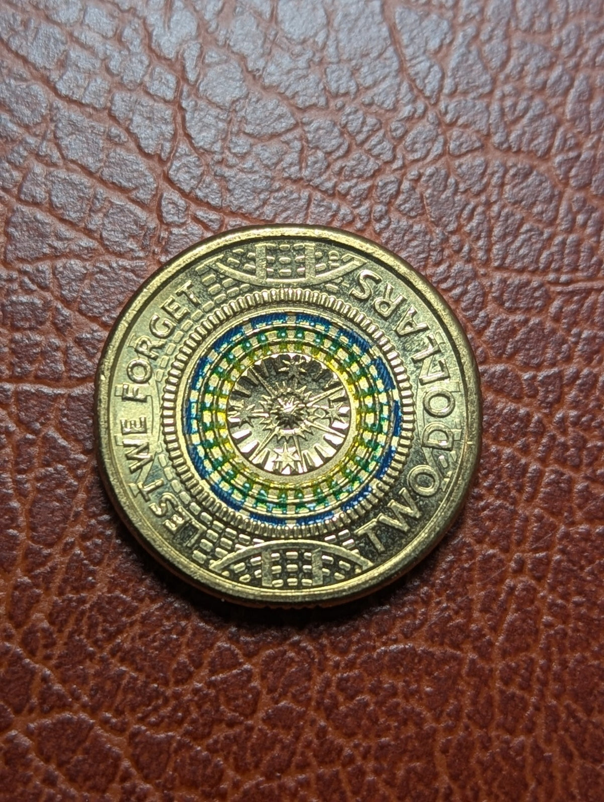 Pièce de 2 dollars australiens non circulée 2017 « Lest we forget » – Souvenir de l'ANZAC