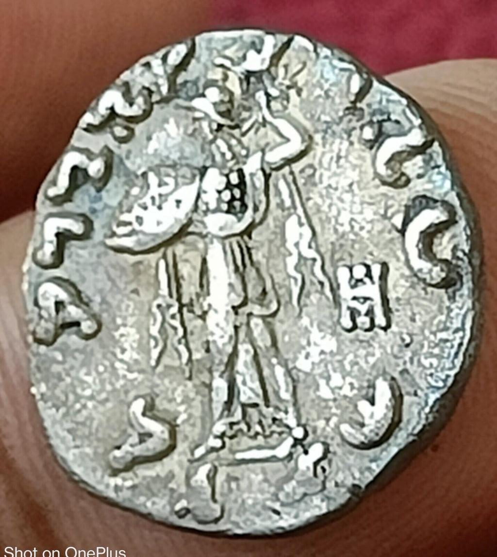 #N2#Excellente qualité Indo-Grec MENANDRE Drachme en argent 2.3g RARE 135 av. J.-C.