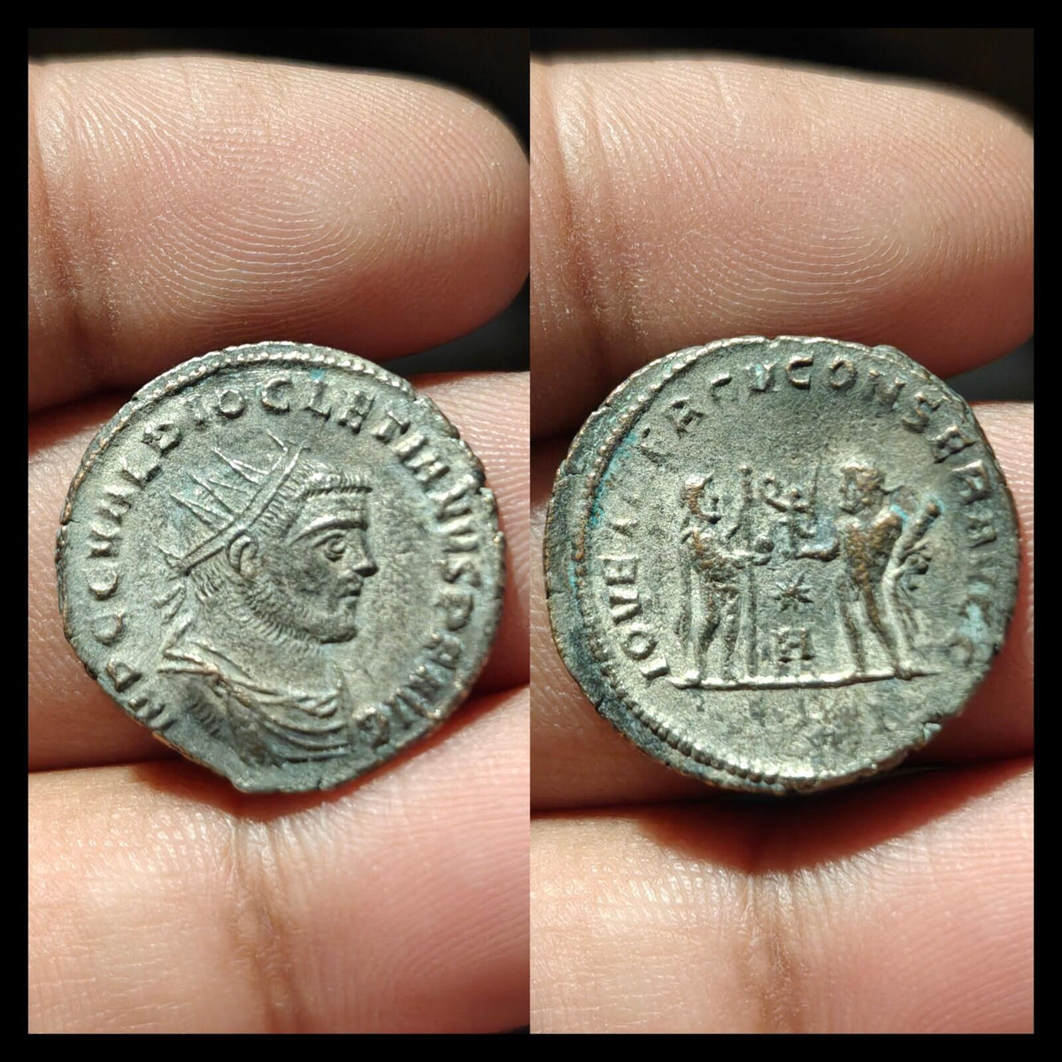 Dioclétien 287 ap. J.-C. Antoninien Empire romain CONCORDIA TEMP Monnaie rare