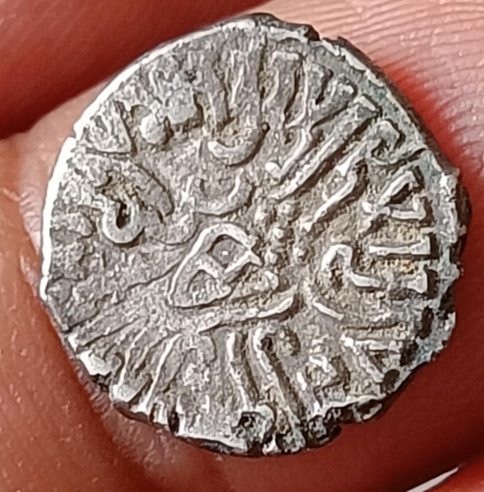 #P22#India SILVER coin  RUDRA Sena II-Western Kshatrapas.Indo-Scythian rulers