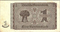 Germany  1 Rentenmark 1937  Series D  Circulated Banknote Pre WWII