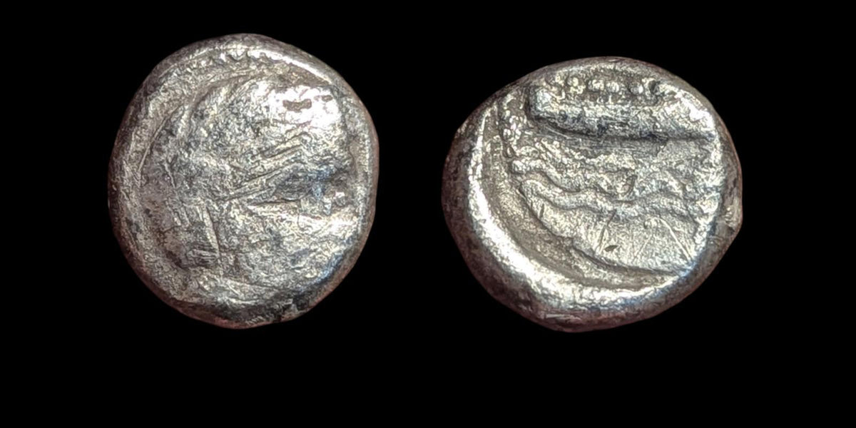 Phoenicia, 1/3 Stater, 420-400 BC, Arados, Silver, HGC:10-40, Rare, 3.1 g