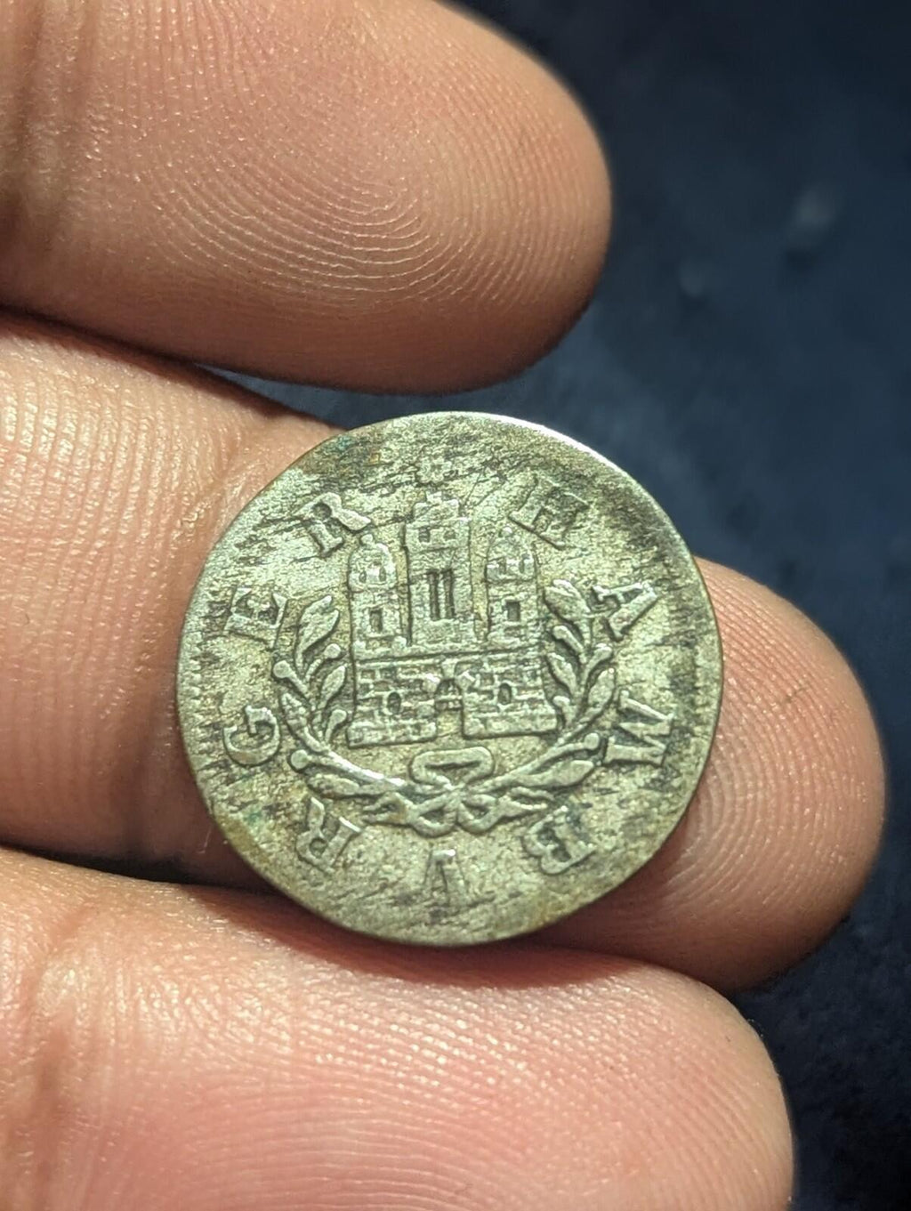 1750 德意志各州 汉堡 银 1 先令 稀有