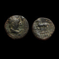 Royaume indo-scythe Drachme 80 av. J.-C. Hélioclès imitation Roi de Bactriane 130 av. J.-C.