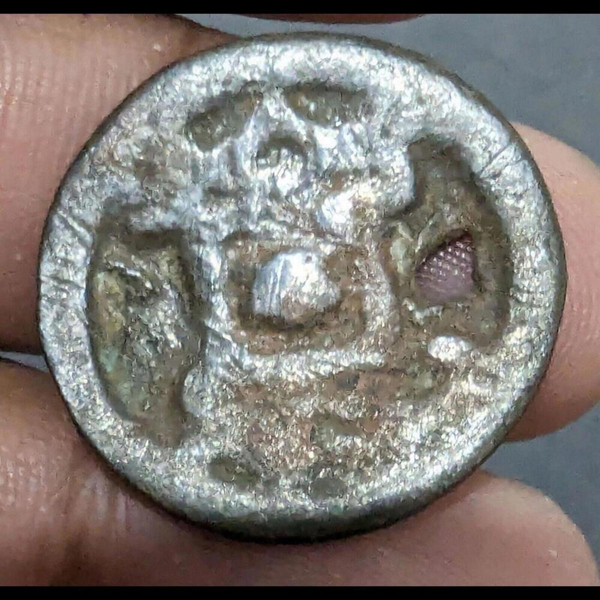 伊斯兰教前中东粟特现金币，潘赤的阿姆扬大师，非常稀有