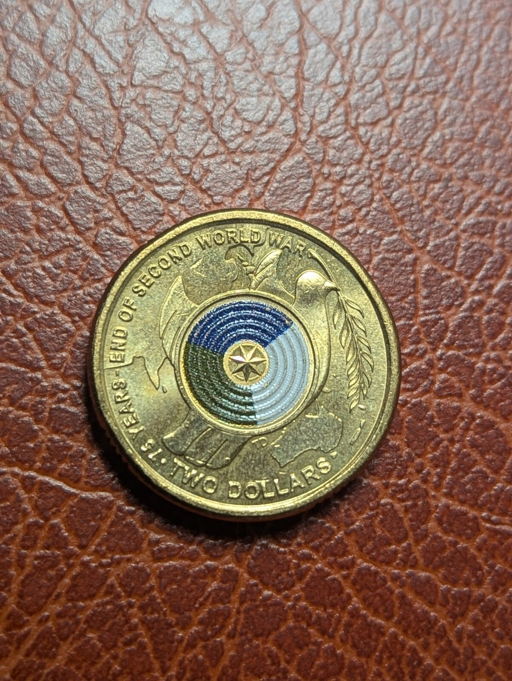 75 Ans Fin de la Seconde Guerre Mondiale 2020 75e Anniversaire Pièce de 2 Dollars - UNC