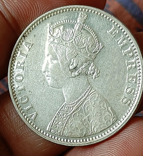 #B4#维多利亚-英属印度银卢比-1900年-孟买造币厂 品相良好