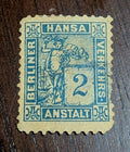 Germany 1886 local private post Berlin HANSA 2pf blue MH