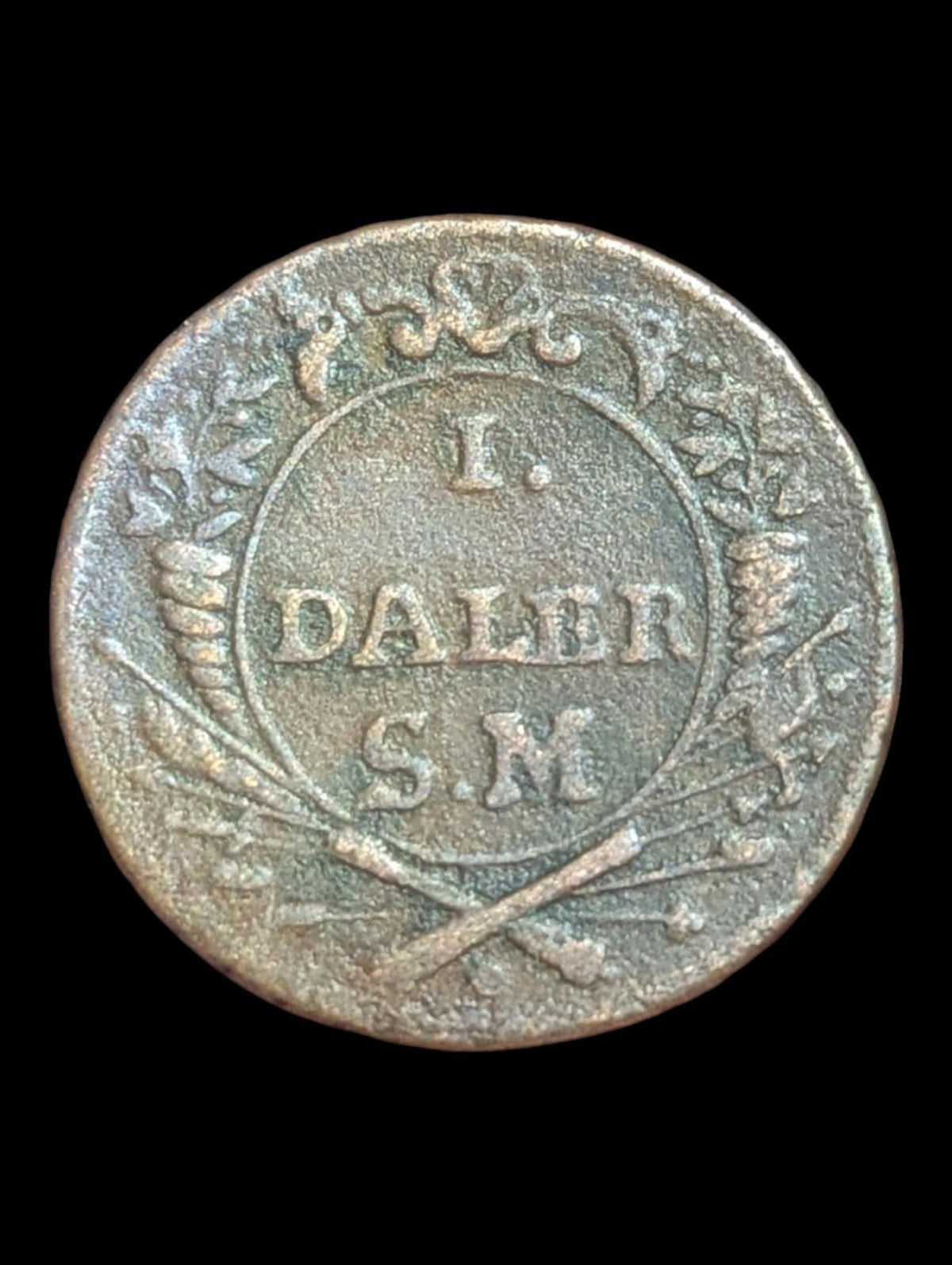 SUÈDE 1718 Pièce de monnaie en cuivre 1 DALER Silvermynt CHARLES XII 1697 - 1718 🇸🇪