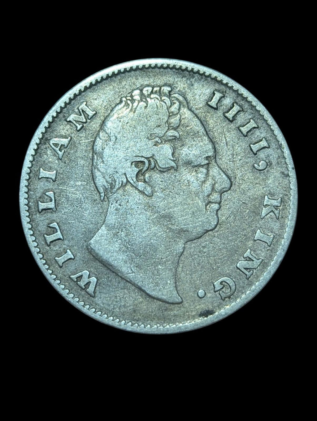 British East India Company 👑👑 1835 silver Rupee of William IV nice grade