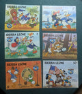 1984 Sierra Leone Disney 50th   6-STAMP  Minnie Mickey Donald Duck MNH