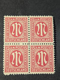 Stamps Germany Allied Bi-Zone Anglo-American 4x 15 Pfennig 1945 Mi.Nr. 24