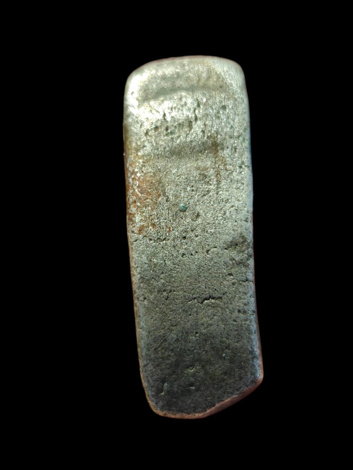 ⭐INDIA⭐. Ancient GANDHARA JANAPADA Authentic OLD 600 B.C Silver Bent Bar.*"