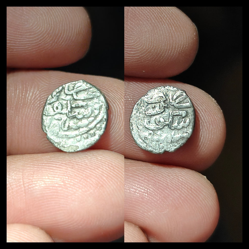 Ottoman AR Akce Silver Coin 875 AH Mehmed II Medieval Islamic Rare Mint Uskub
