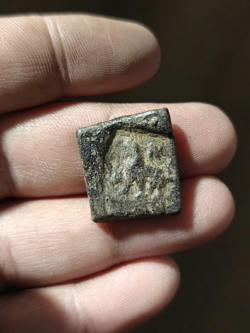 Ancient India Excellent grade Taxila  copper unit Lion-Elephant type Gandhara#