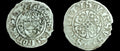 Suisse 1461-1500 Soleure Funfer en argent Aigle Armoiries Croix fleurie*