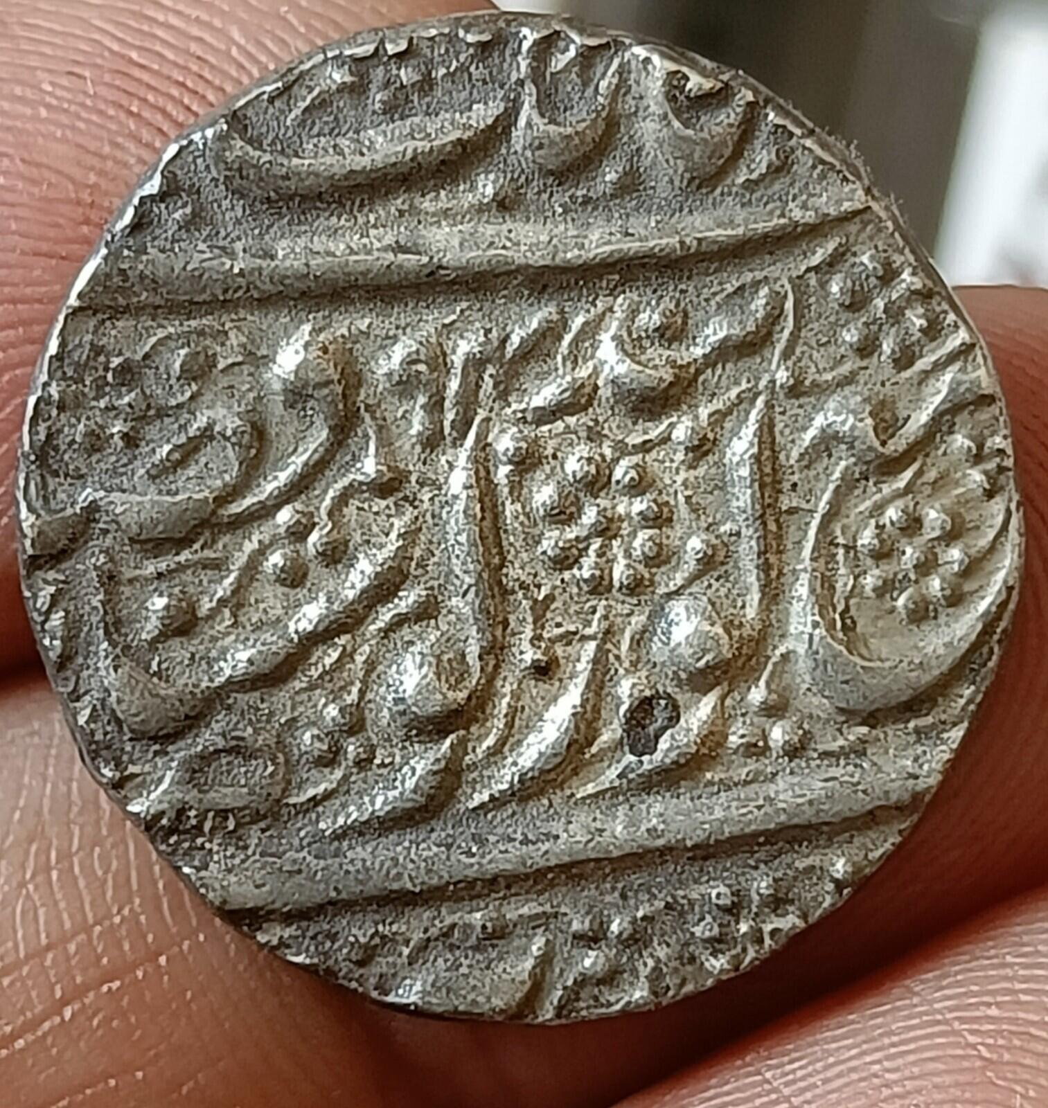#KN-37#Inde-Empire sikh, Roupie en argent du Maharaja Ranjit Singh 1885/94 Qualité supérieure