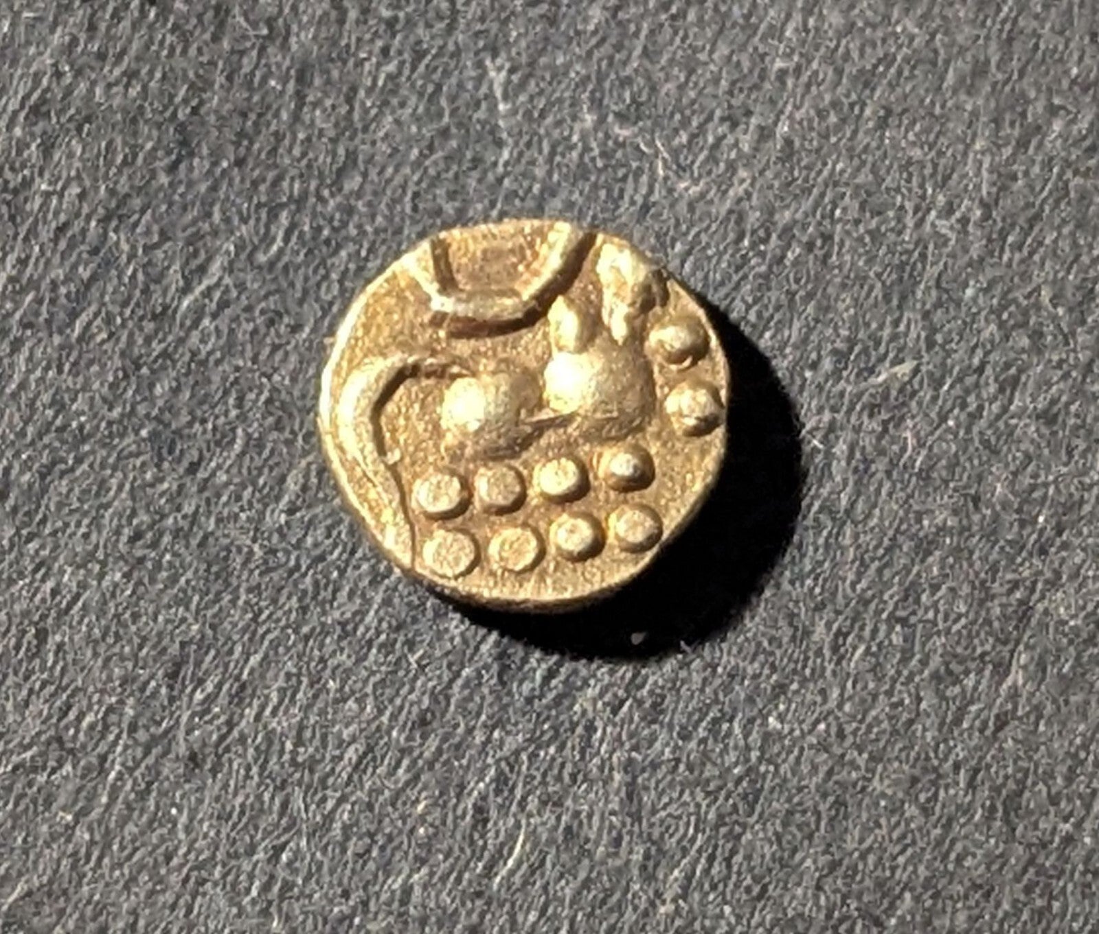South India, Independent States. Veera Raya, Coorg XVII Sec Gold Fanam Rare