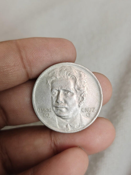 1936 400 REIS  BRAZIL OSWALDO CRUZ: copper nickel