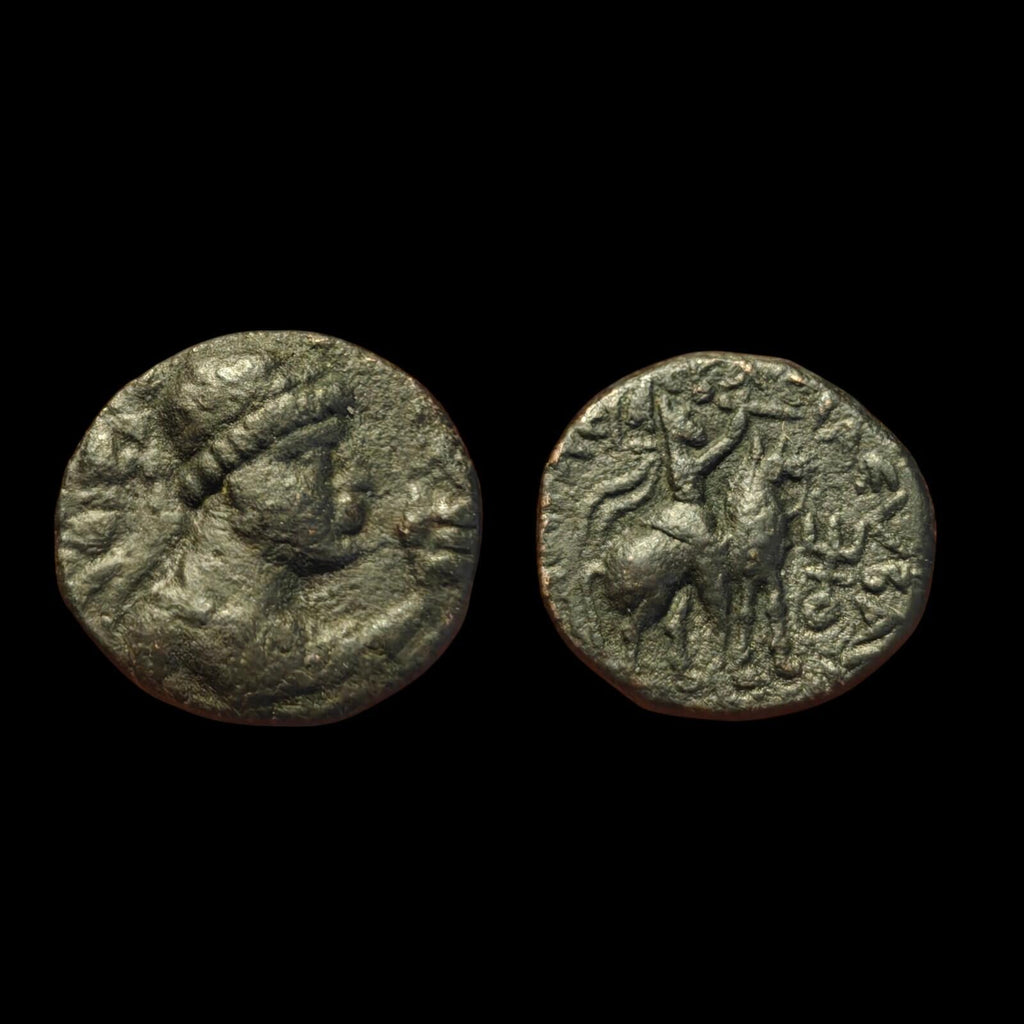 Vima Takto (Soter Megas). Circa AD 80-100. Æ Unit Rare