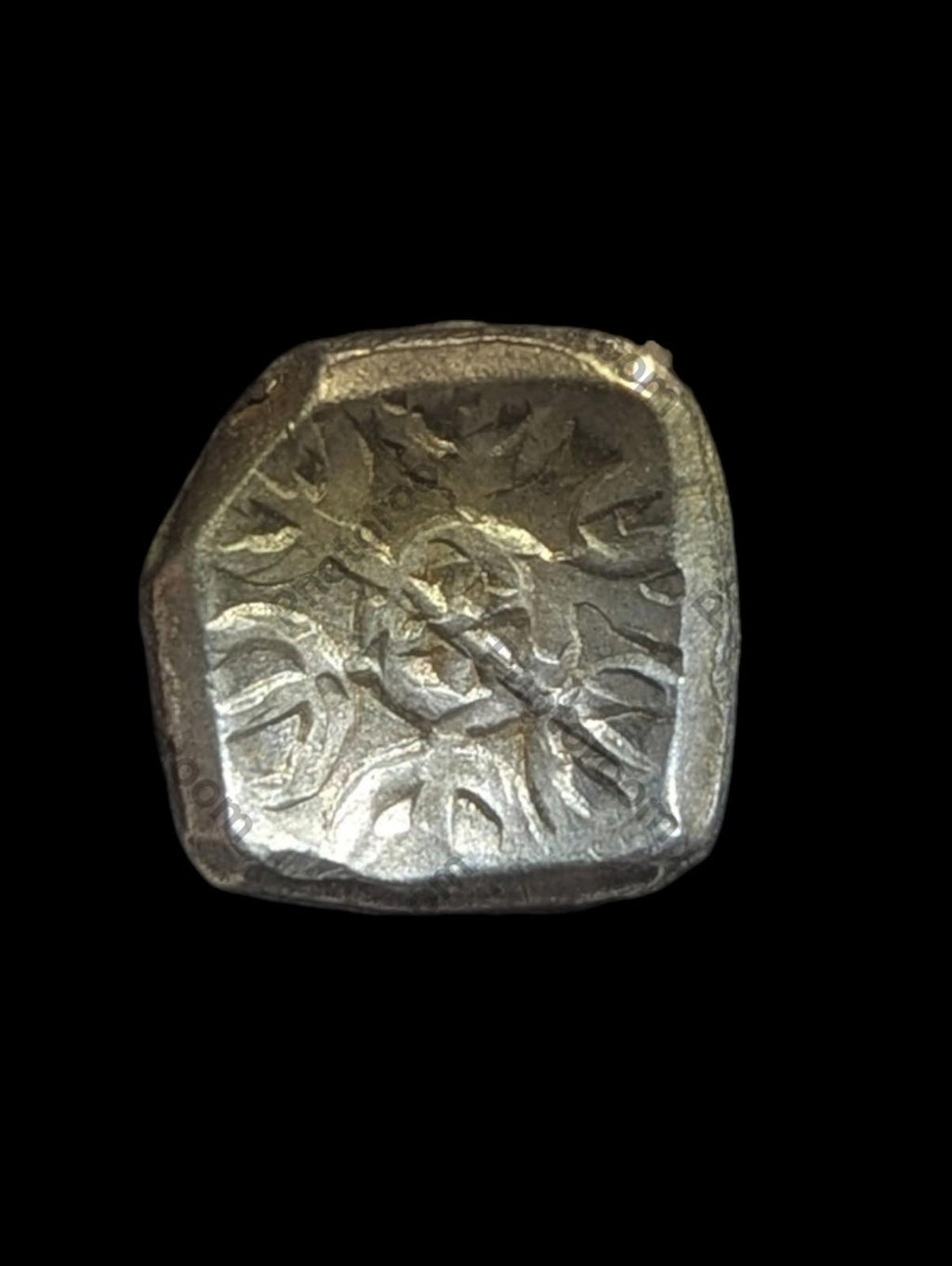 ⭐INDIA⭐ Ancient GANDHARA JANAPADA Authentic OLD 600 BC Silver Coin Bowl shaped