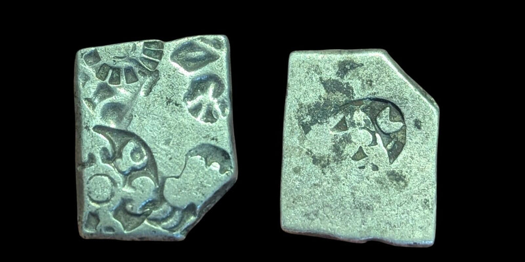 India ⭐ INDUS Valley Mayuriyan Punch ⭐ silver Coin 300 BC