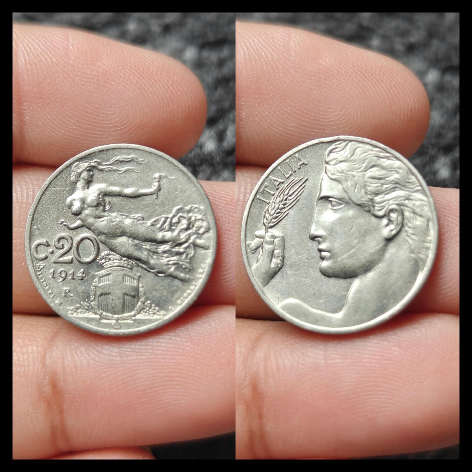 高级 1914-R 20 意大利分 未流通