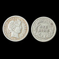 1903 P Barber Silver Dime,  About Uncirculated High Grade Original