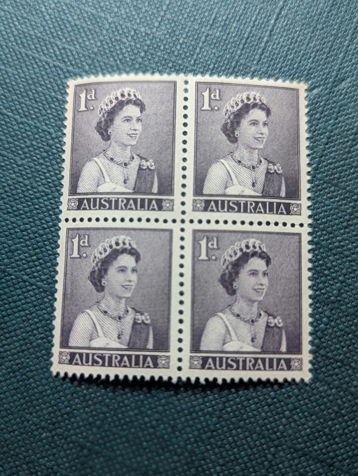 1959 1d purple Queen Elizabeth II MNH Stamps Set Of 4