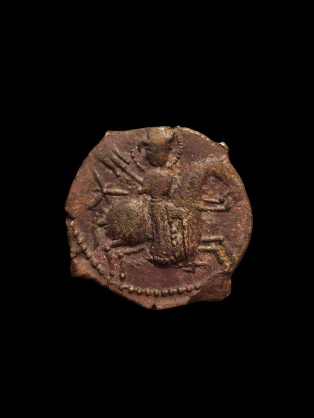 SELJOUKIDES DE ROUM. Sulayman II 1196-1204 ap. J.-C. Dirham, cavalier nimbé au galop